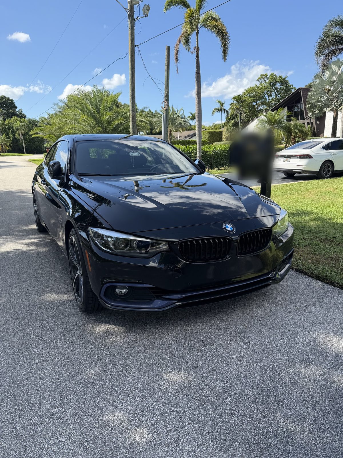 Black BMW 4 Series Gran Coupe after a detail
