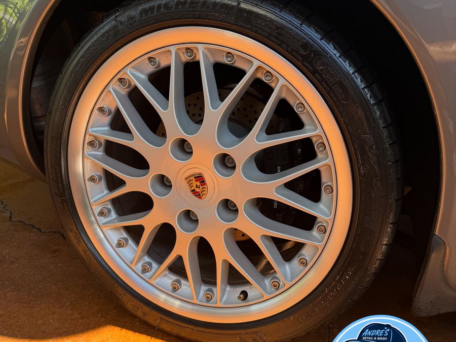 Porsche wheel detailed — add-on services